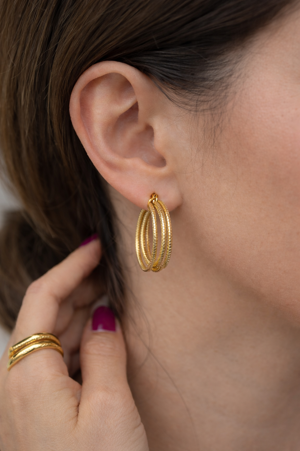 Altın Harmony Küpe