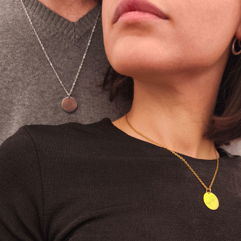 Çelik uzak mesafe ilişki kolyesi (Adet)