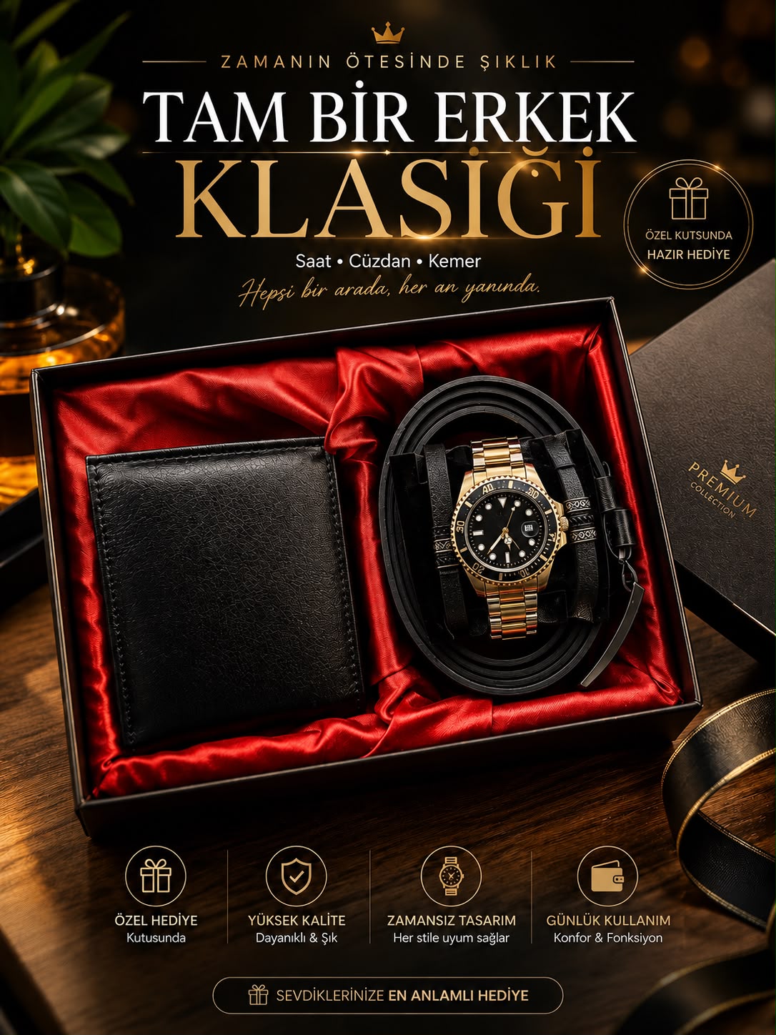 Rasyonel Premium Dark Gold Set