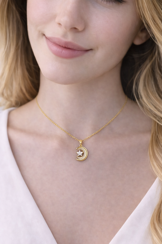 Ay yıldız kolye