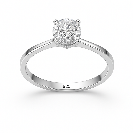 925 AYAR GÜMÜŞ TEKTAŞ YÜZÜK