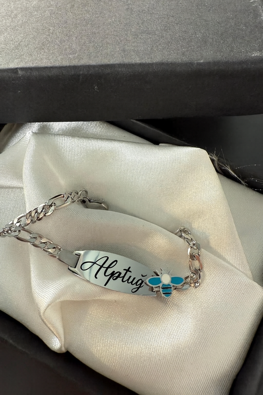 kişiselleştirilebilir çocuk bileklikleri çelik