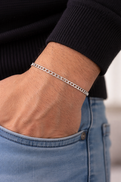 925 ayar gümüş gurmet bileklik 3 mm