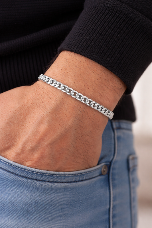 925 ayar gümüş gurmet bileklik 5mm