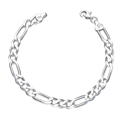 925 ayar gümüş figaro bileklik 5mm