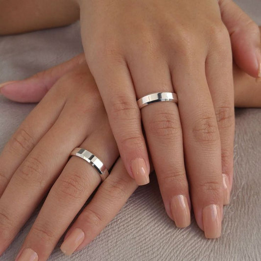 925 ayar gümüş 3mm kesme alyans